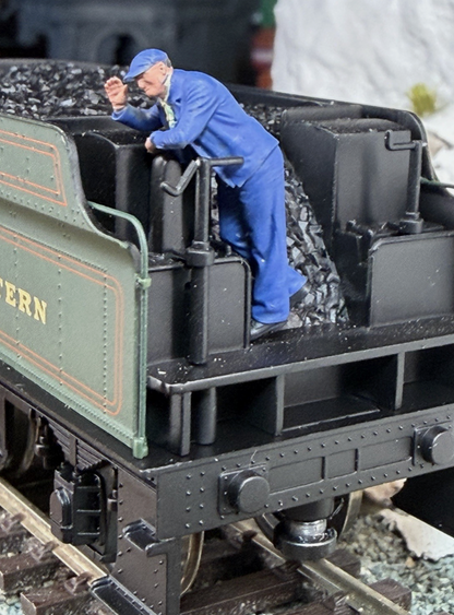 OO Gauge Railway Driver engineer Worker 1/76 Scale Model Railway Track Worker